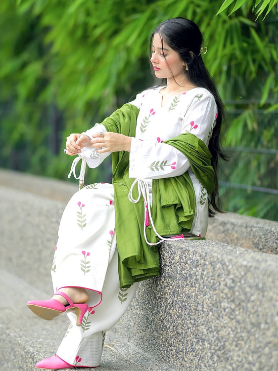 Cotton Comfort Farshi Set – Pure Cambric Elegance
